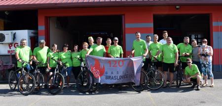 Gasilci iz Braslovč obiskali PGD Motovilci. (Foto: Arhiv PGD Motovilci)  